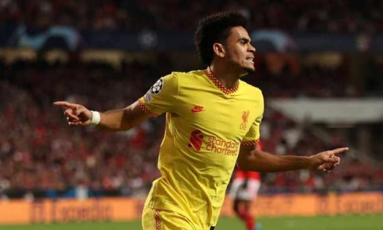 Luis Díaz, jugador colombiano en el Liverpool.