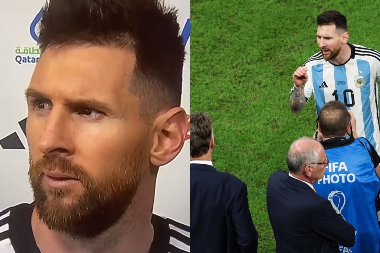 ¿Qué mirás bobo? Messi arremetió contra jugador neerlandés
