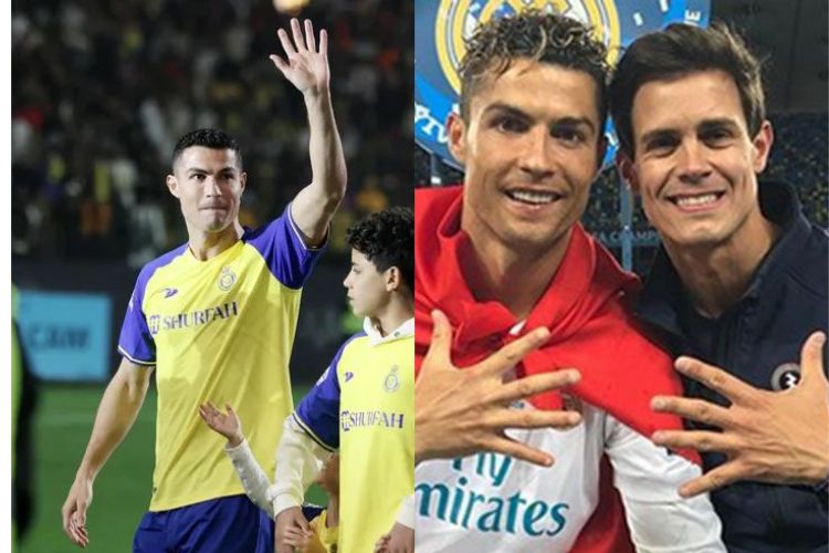 Edu Aguirre y Cristiano Ronaldo