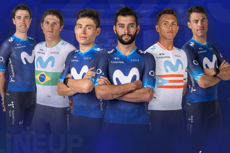 Movistar confirma a dos colombianos para la Vuelta a San Juan