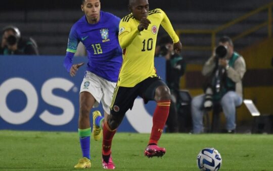 Colombia empata contra Brasil y clasifica al Mundial sub 20