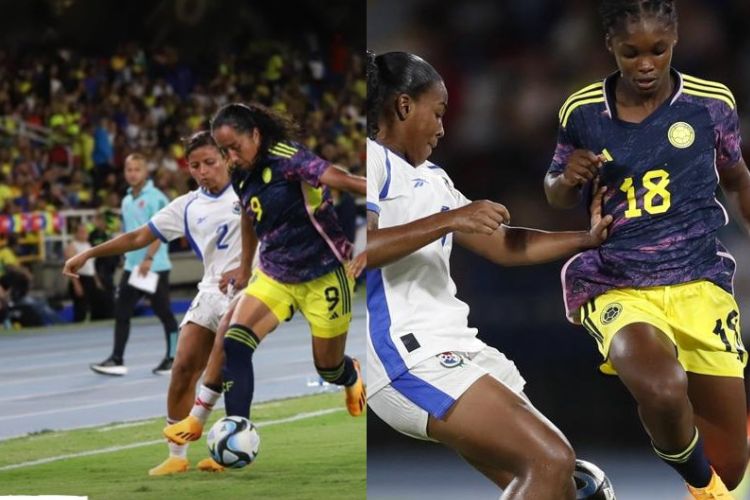 Empate entre Colombia y Panamá- Fútbol femenino, foto tomada de Twitter
