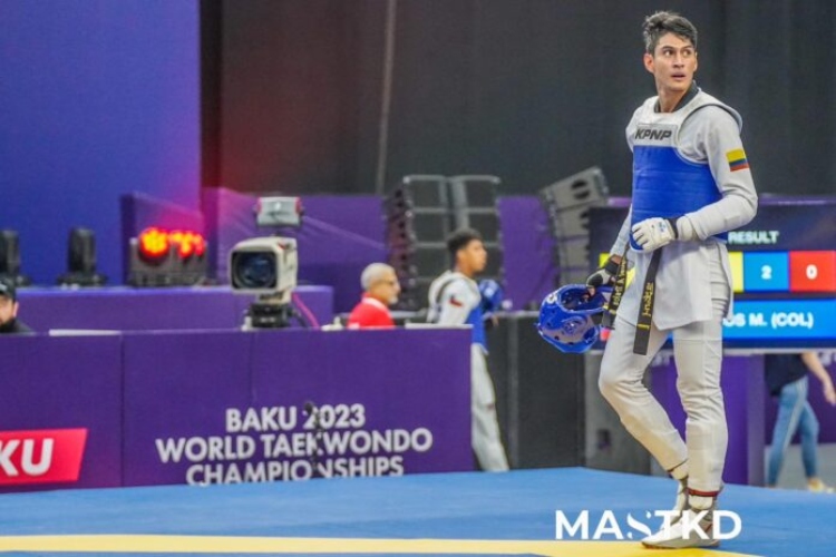 ¡Histórico! Segundo colombiano en alzarse con una medalla en el Mundial de Taekwondo