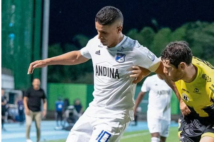Daniel Cataño y Pedro Franco, exjugador de Millonarios.