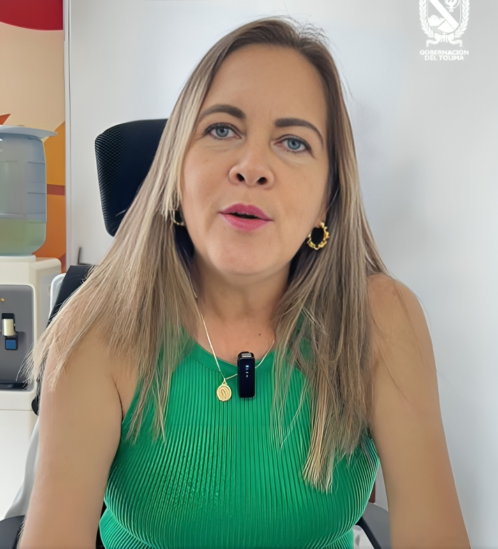 Francy Salazar, gerente de Indeportes Tolima,