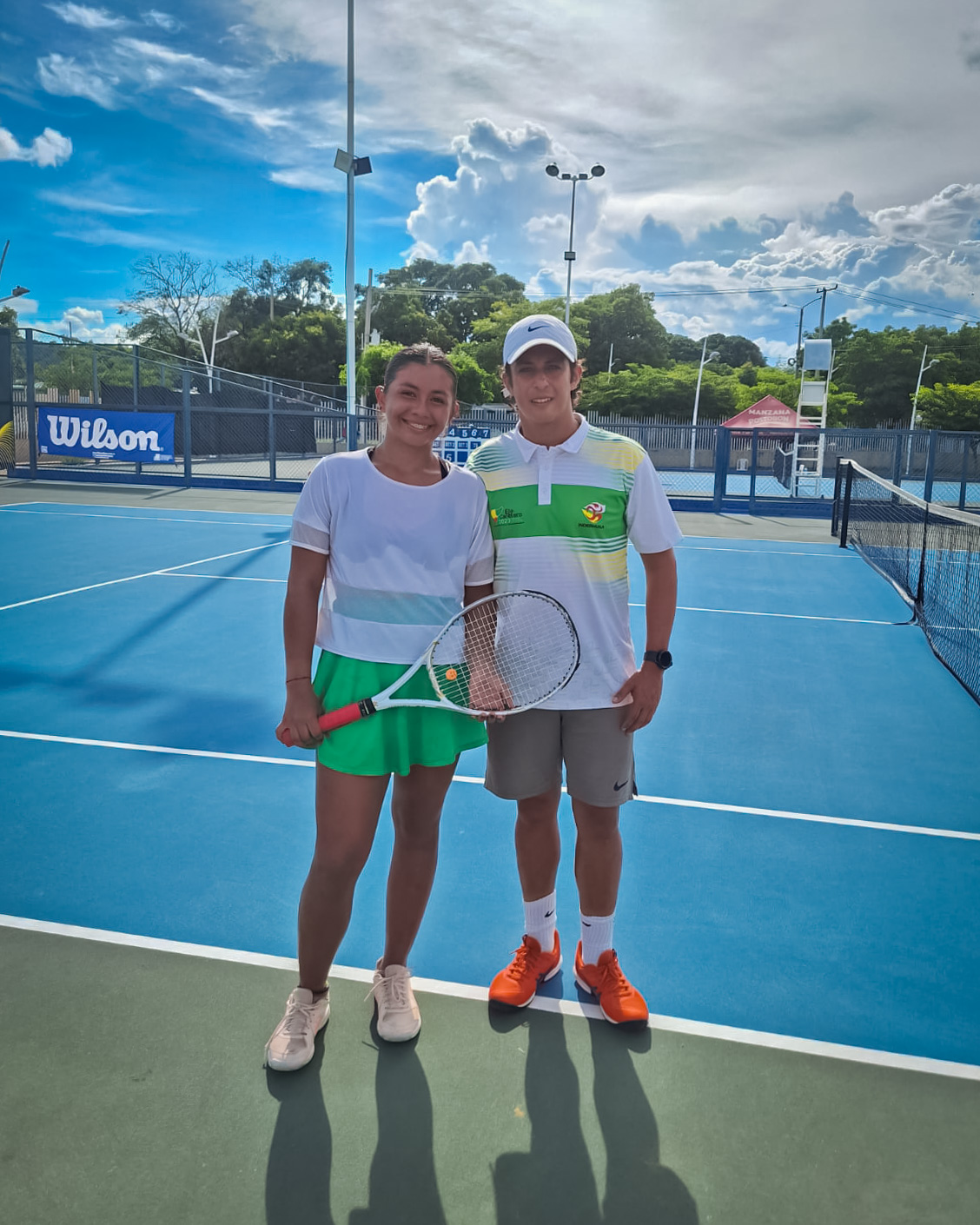 Sara Cabrera y Salomón López, deportistas opitas.