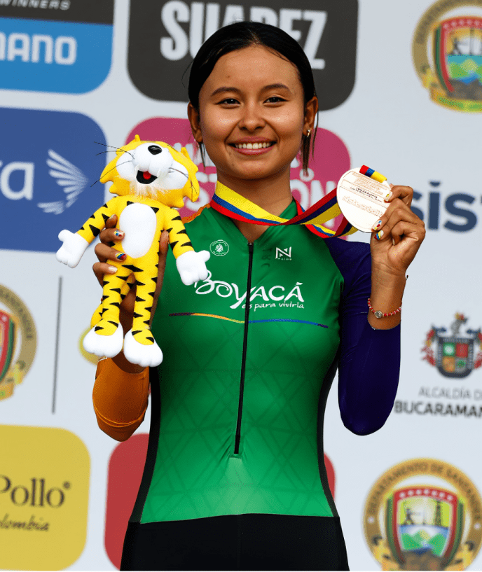 Laura Rojas, pedalista.