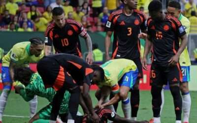 ¿Cómo está Davinson Sánchez luego del golpe frente a Brasil? - Foto: Tomada de internet
