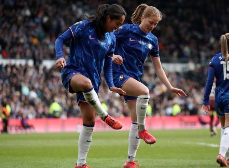 Mayra Ramírez; la artífice del título del Chelsea en la Copa - Foto: Tomada de @ChelseaFCW