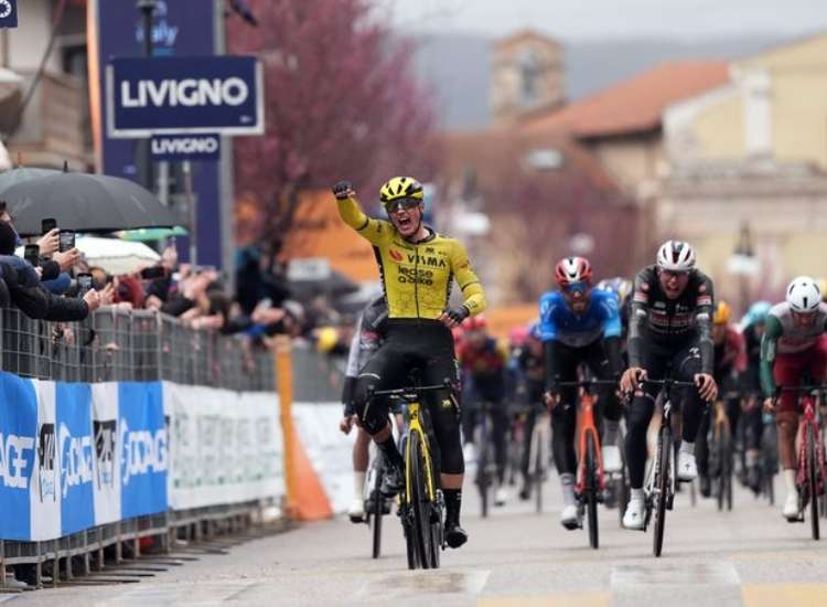 Tirreno-Adriático; Olav Kooij triunfó en la cuarta etapa - Foto: Tomada de @TirrenAdriatico