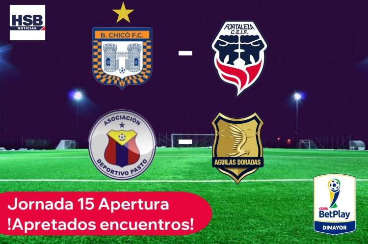 Jornada 15 futbol Colombiano esta noche!