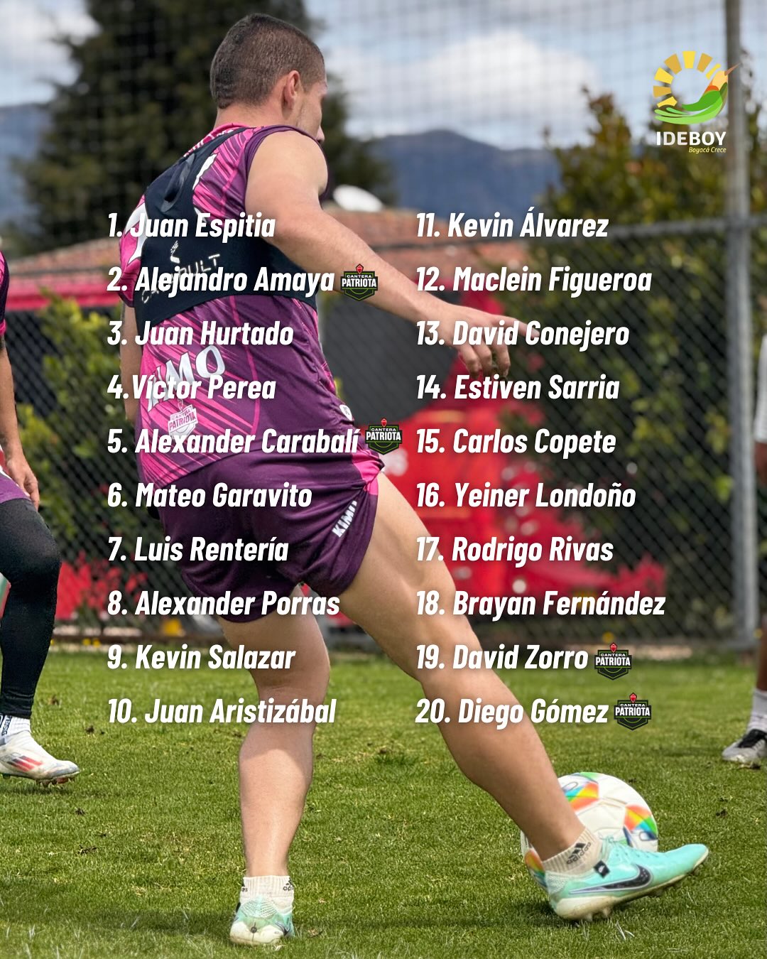 Oficial: Convocatoria de Patriotas para enfrentarse a Real Cundinamarca