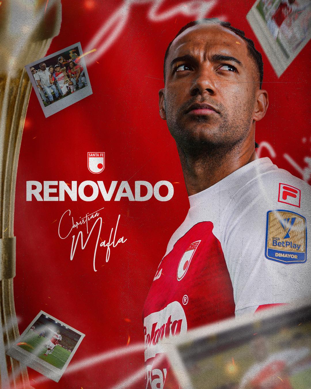 Oficial: Christian Mafla renovado con Santa Fe para 2026