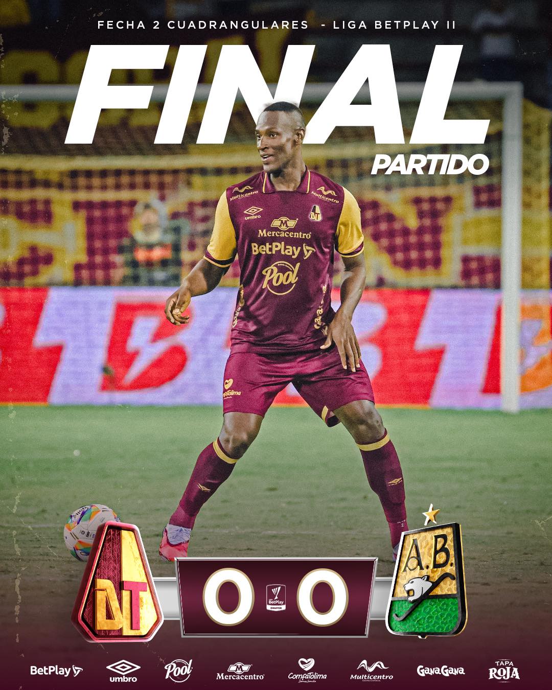 Tolima no pasó del empate frente a Bucaramanga de local