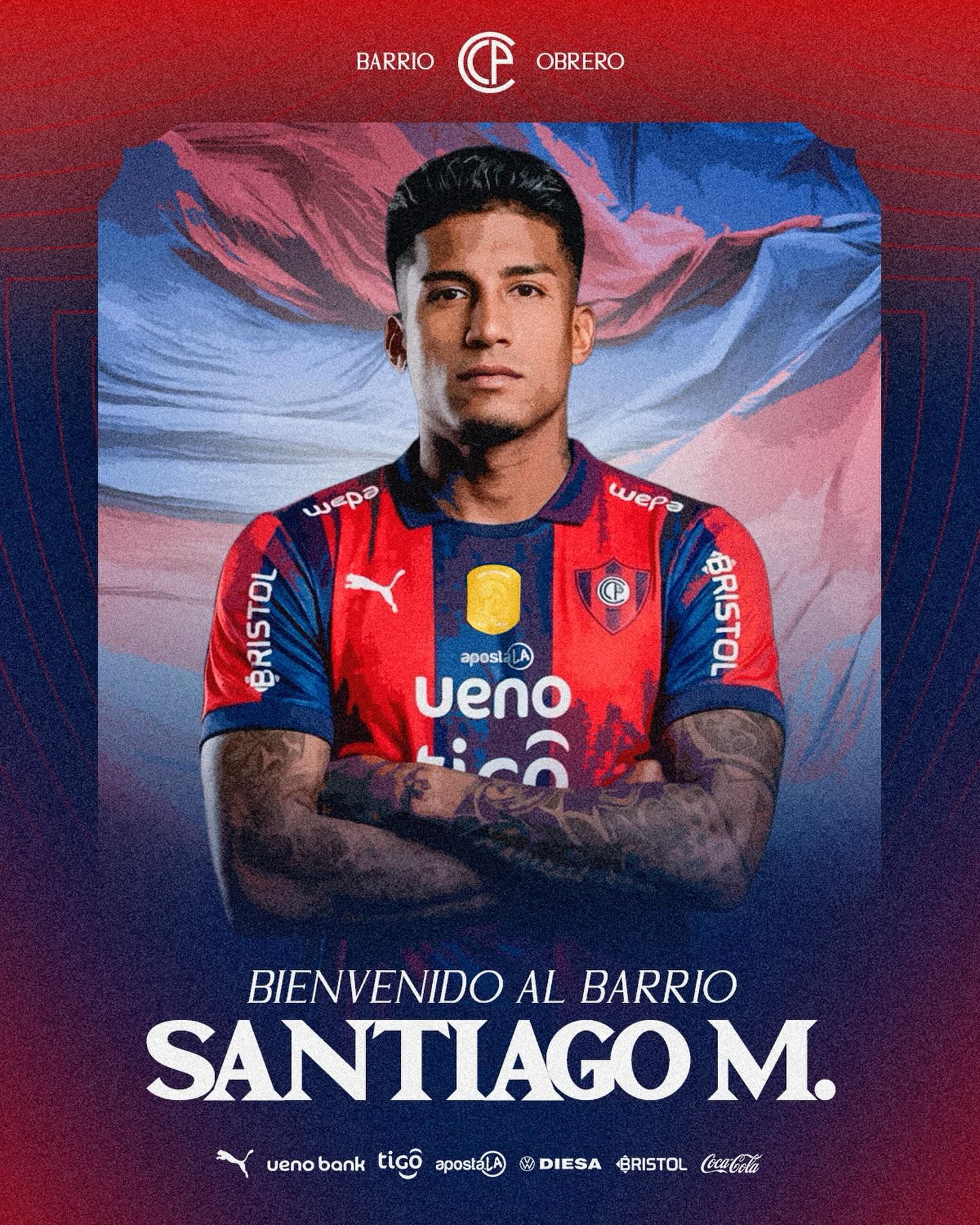Oficial: Santiago Mosquera nuevo jugador de Cerro Porteño