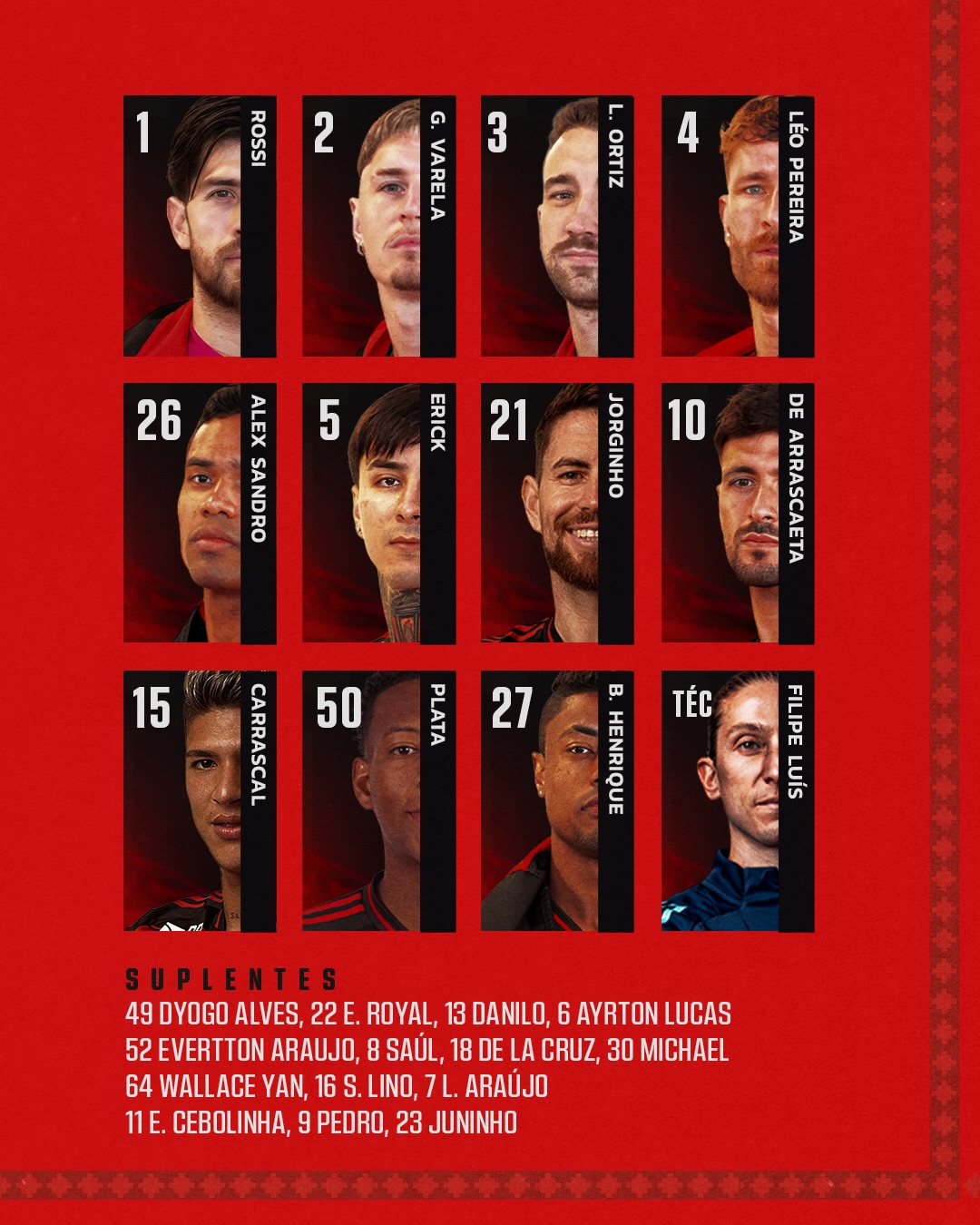 Oficial: Nomina Flamengo para enfrentar al PSG en la final de la Copa Intercontinental