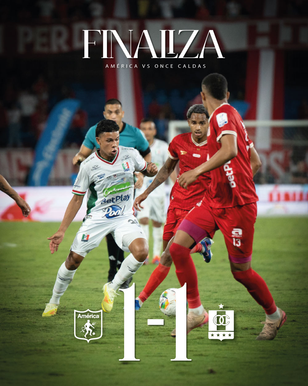 Balance general del empate de Once Caldas frente a Jaguares