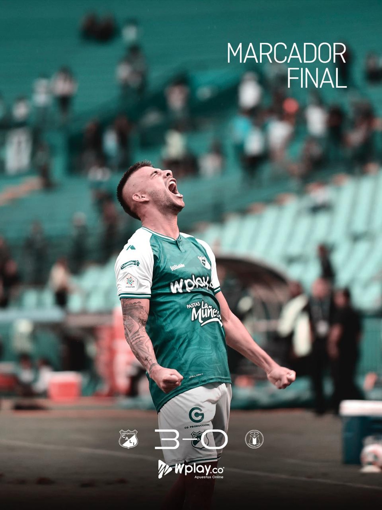 Deportivo Cali ganó de local ante Pasto y le quito su invicto