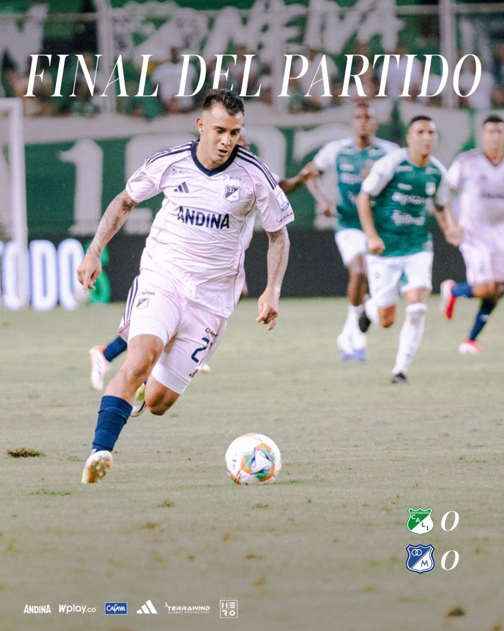 Millonarios empató de visitante ante Deportivo Cali