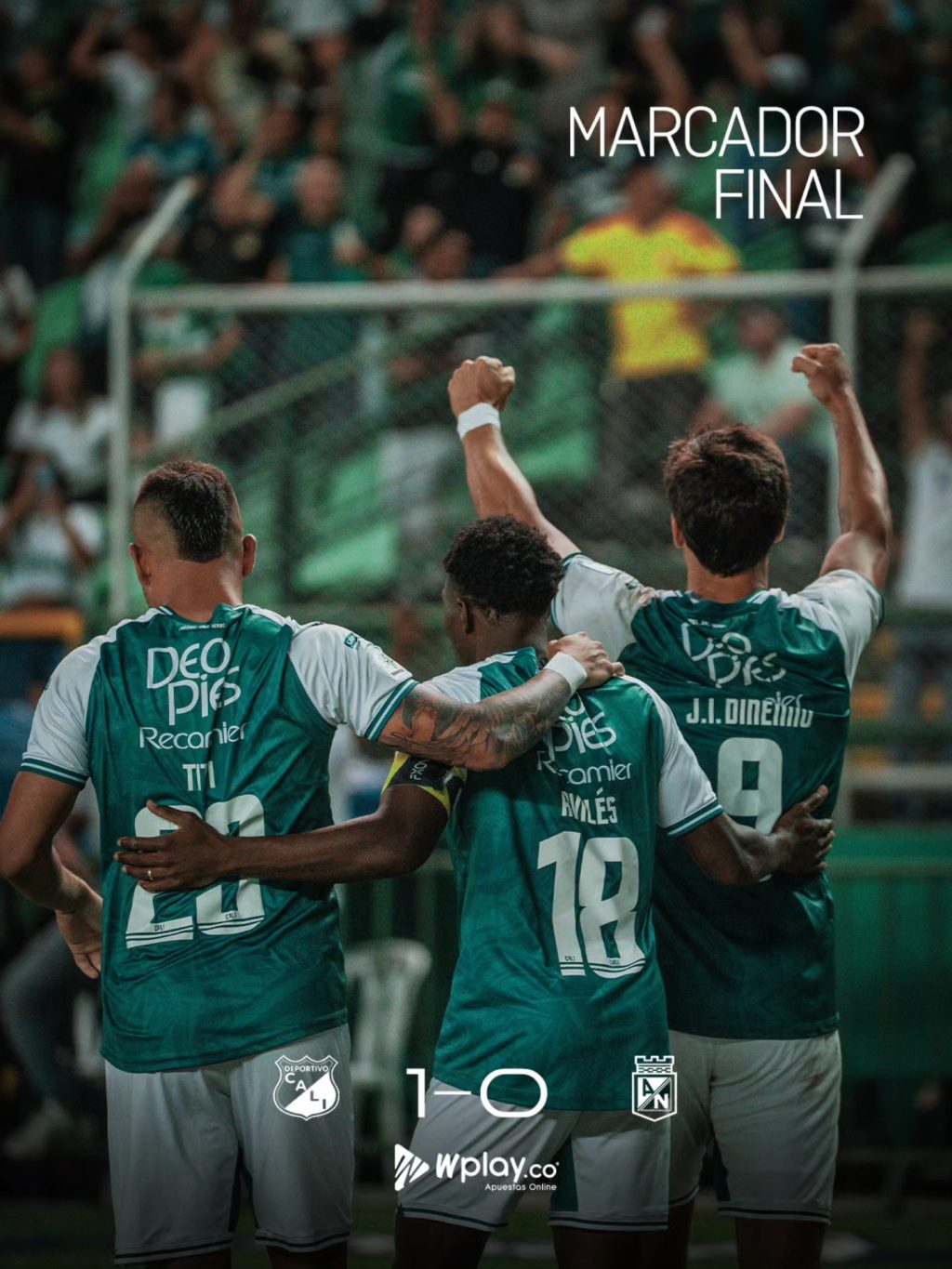 Deportivo Cali logró importante victoria ante Atlético Nacional