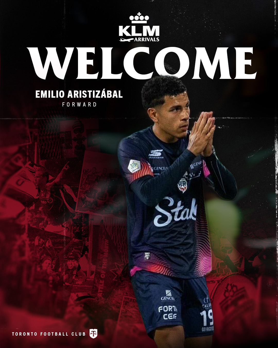 Oficial: Emilio Aristizabal nuevo jugador del Toronto FC