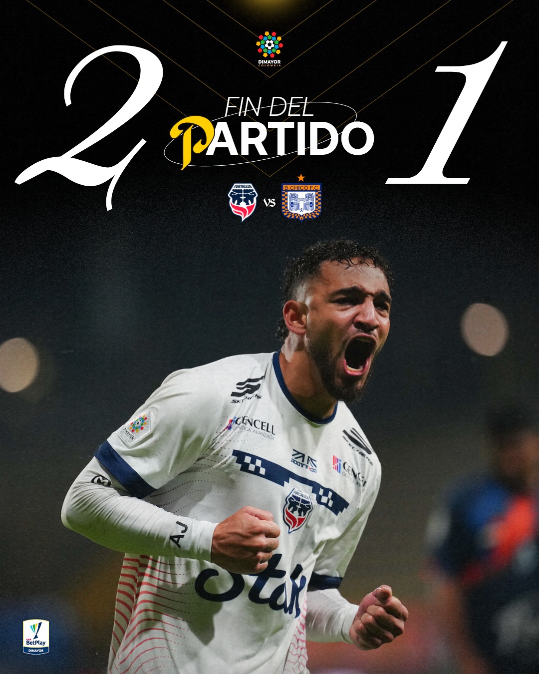 Fortaleza derrotó a Chicó en el epílogo del partido