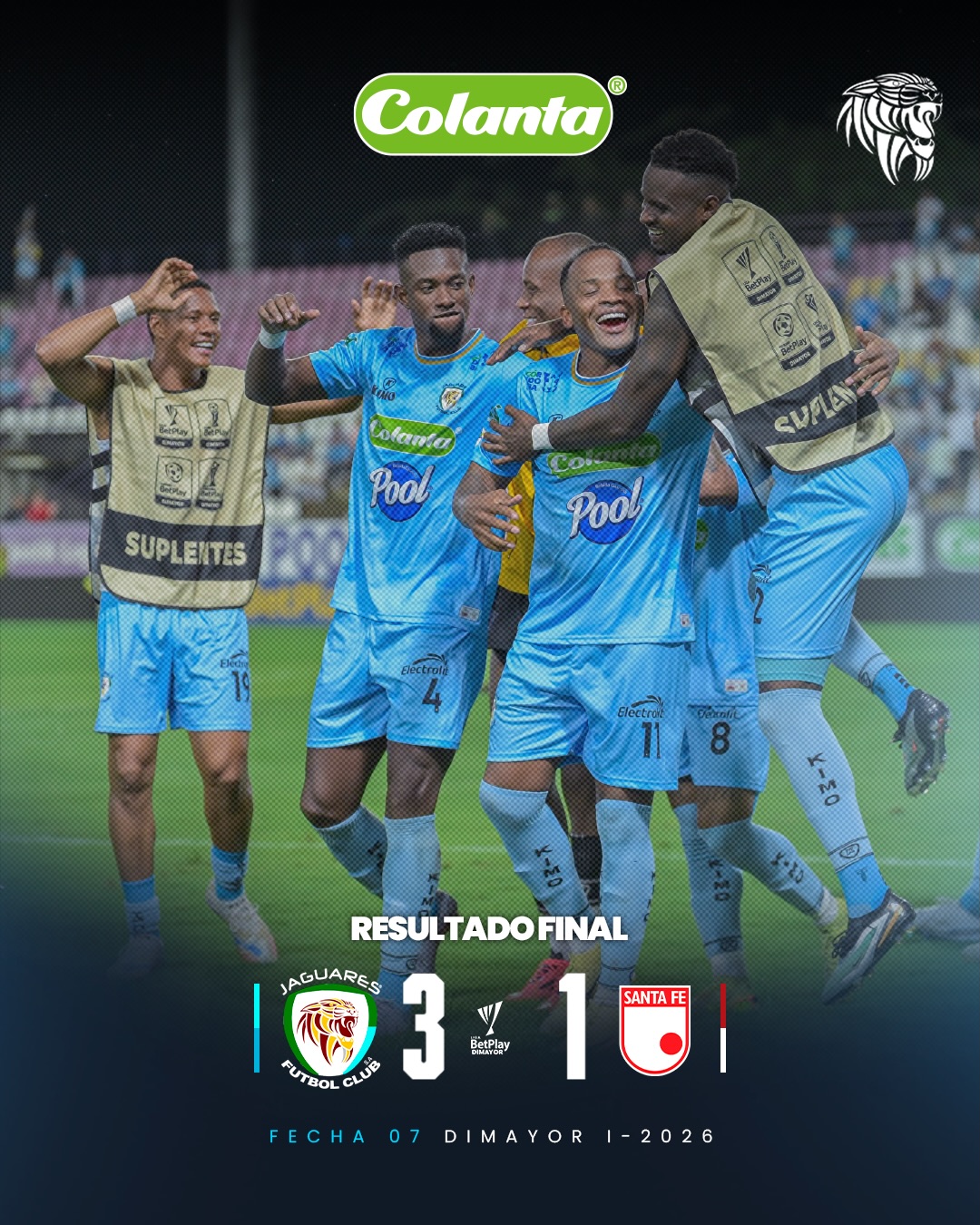 Jaguares derrotó a Santa Fe en el debut de Florentin