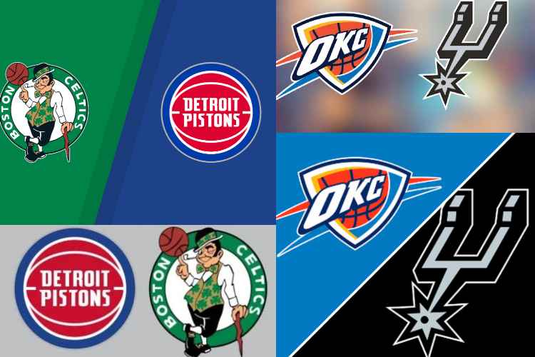 Pistons y Celtics crecen en el Este; Thunder y Spurs dominan el Oeste