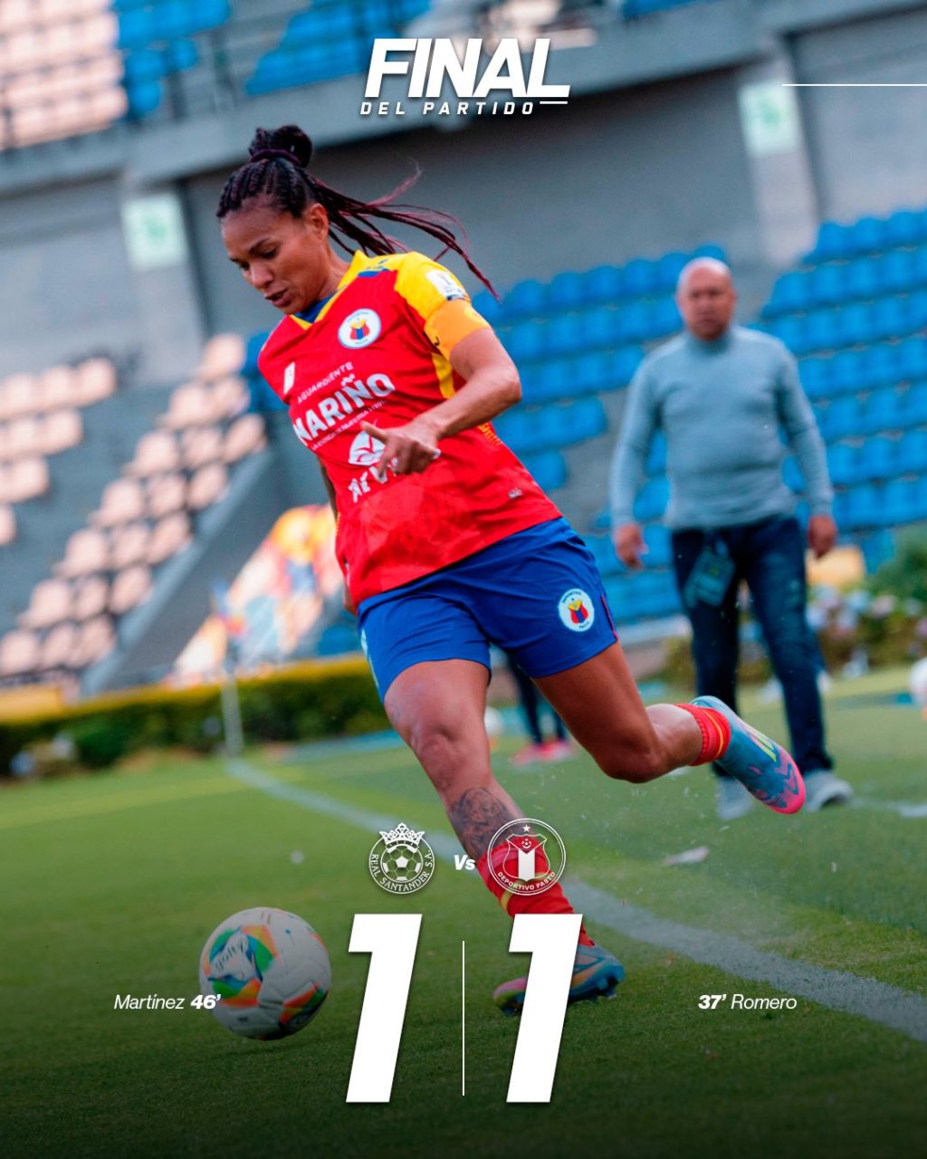 Deportivo Pasto Femenino empató ante Real Santander