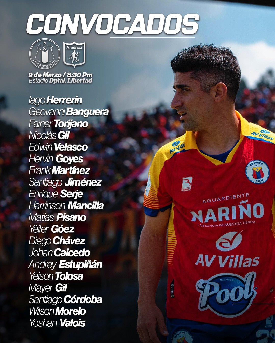 Convocados Pasto
