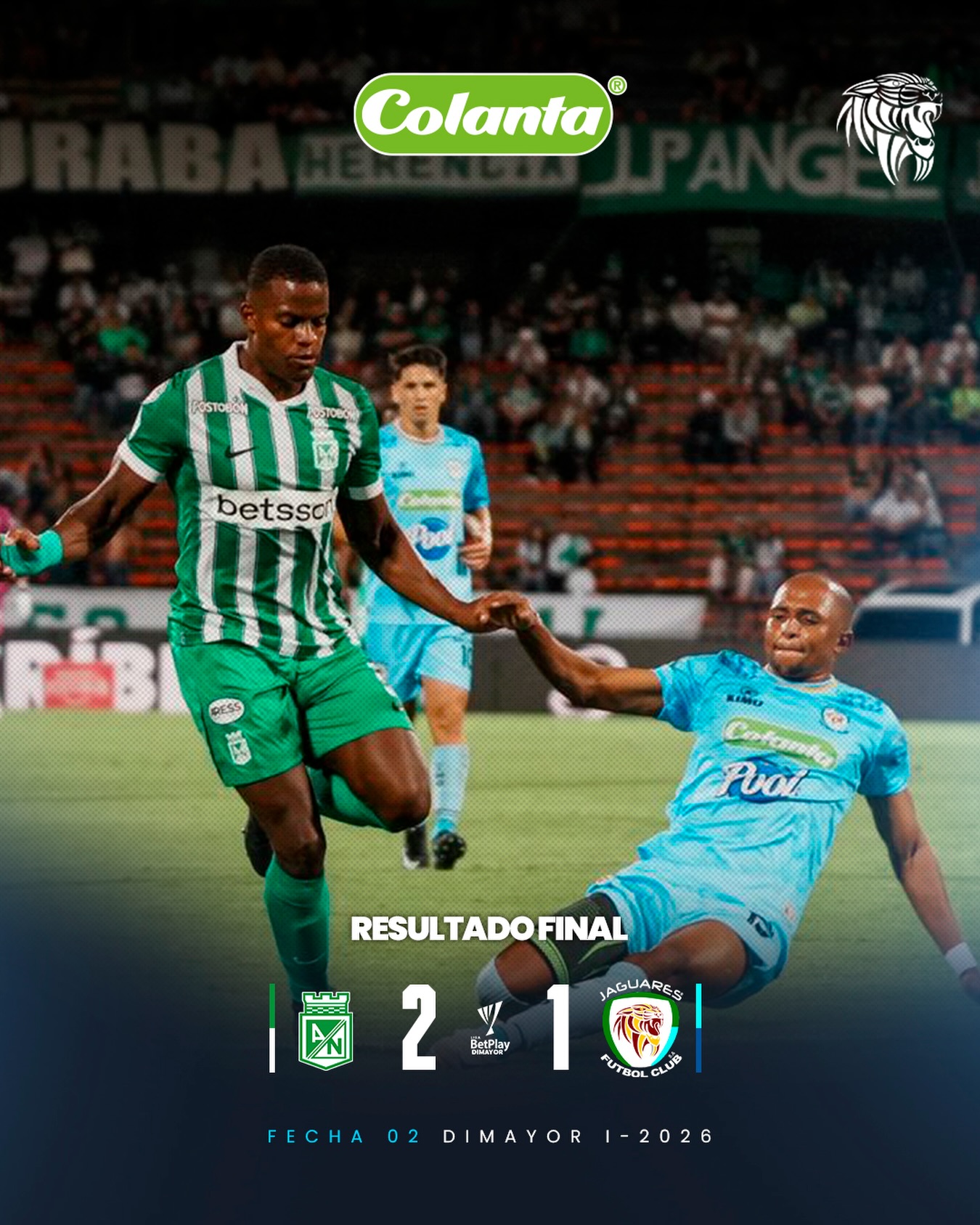 Jaguares perdió ante Nacional y esta en zona directa del descenso