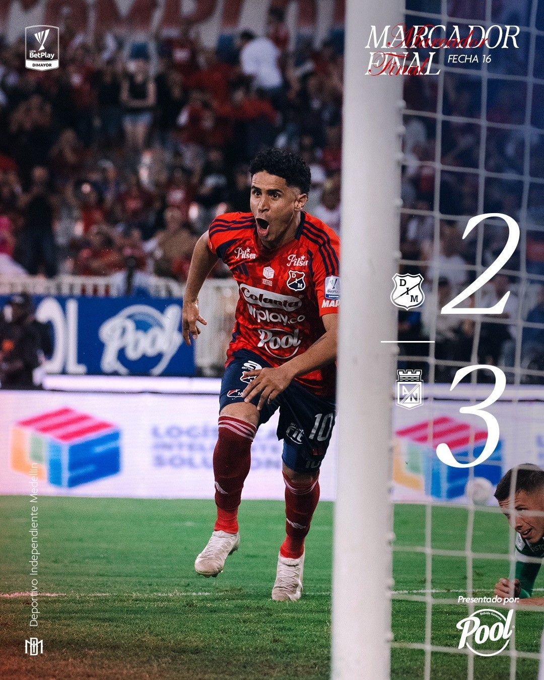Medellín perdió el clásico en el epilogo del partido ante Nacional