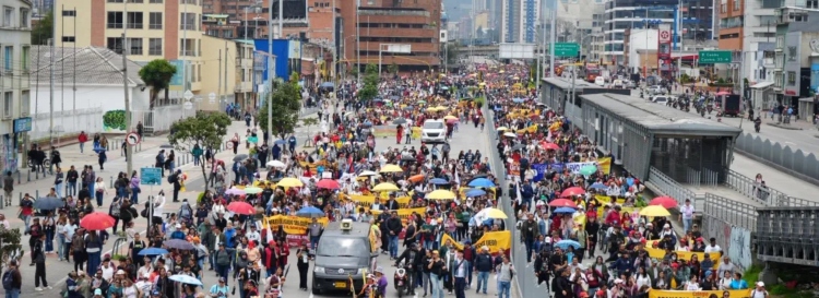 Bogotá enfrenta una jornada de movilizaciones por el Paro Nacional docente