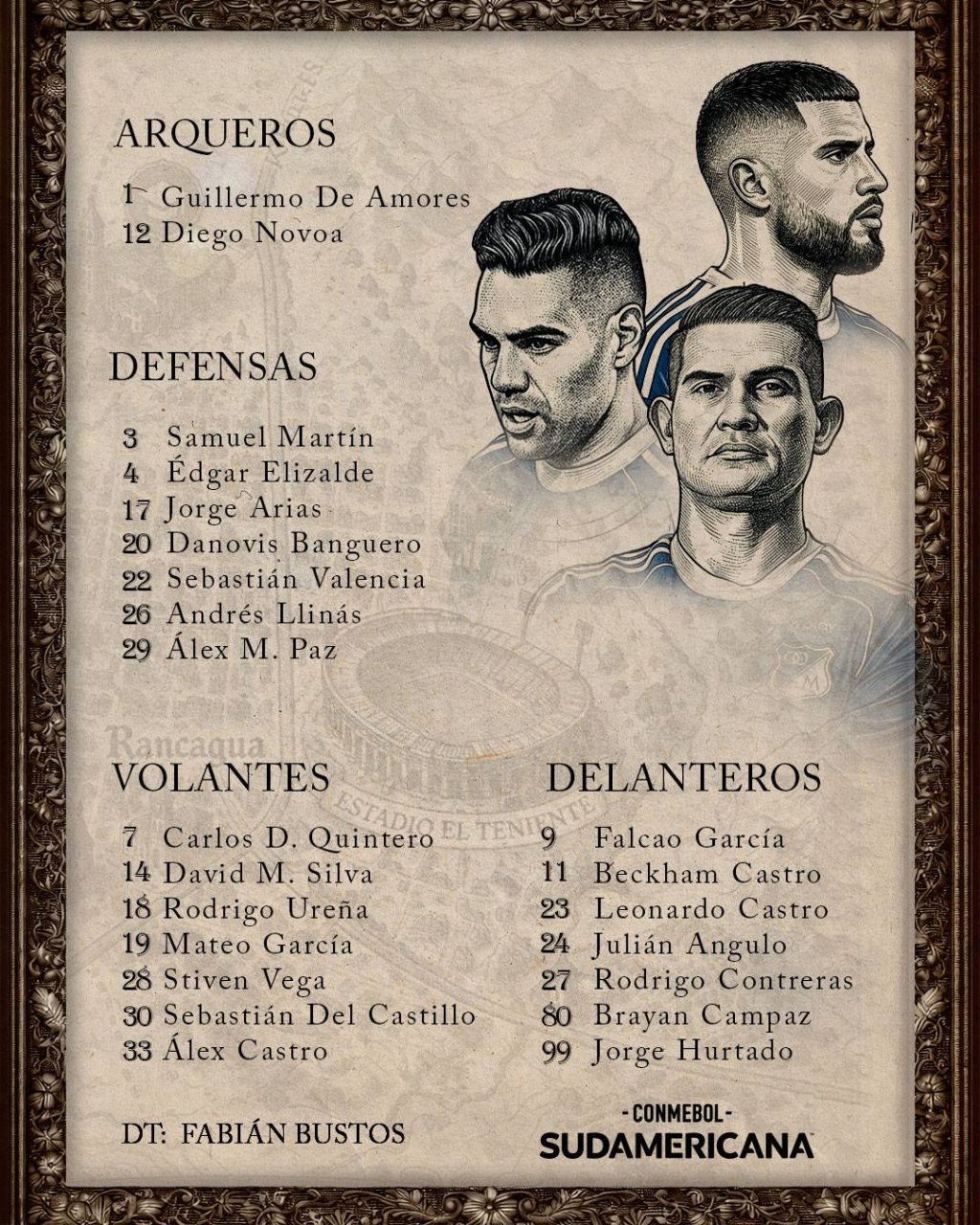 MILLONARIOS CONVOCATORIA