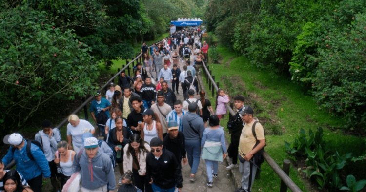 Rescatan a salvo a los siete excursionistas tras una odisea en Monserrate (1)