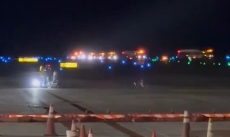 Emergencia en la pista_ Avión de Frontier Airlines enfrenta incidente crítico durante el rodaje