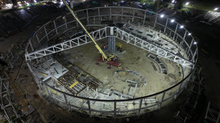 (IDRD) inicia el montaje de la cubierta metálica en el Velódromo de Gibraltar en Bosa