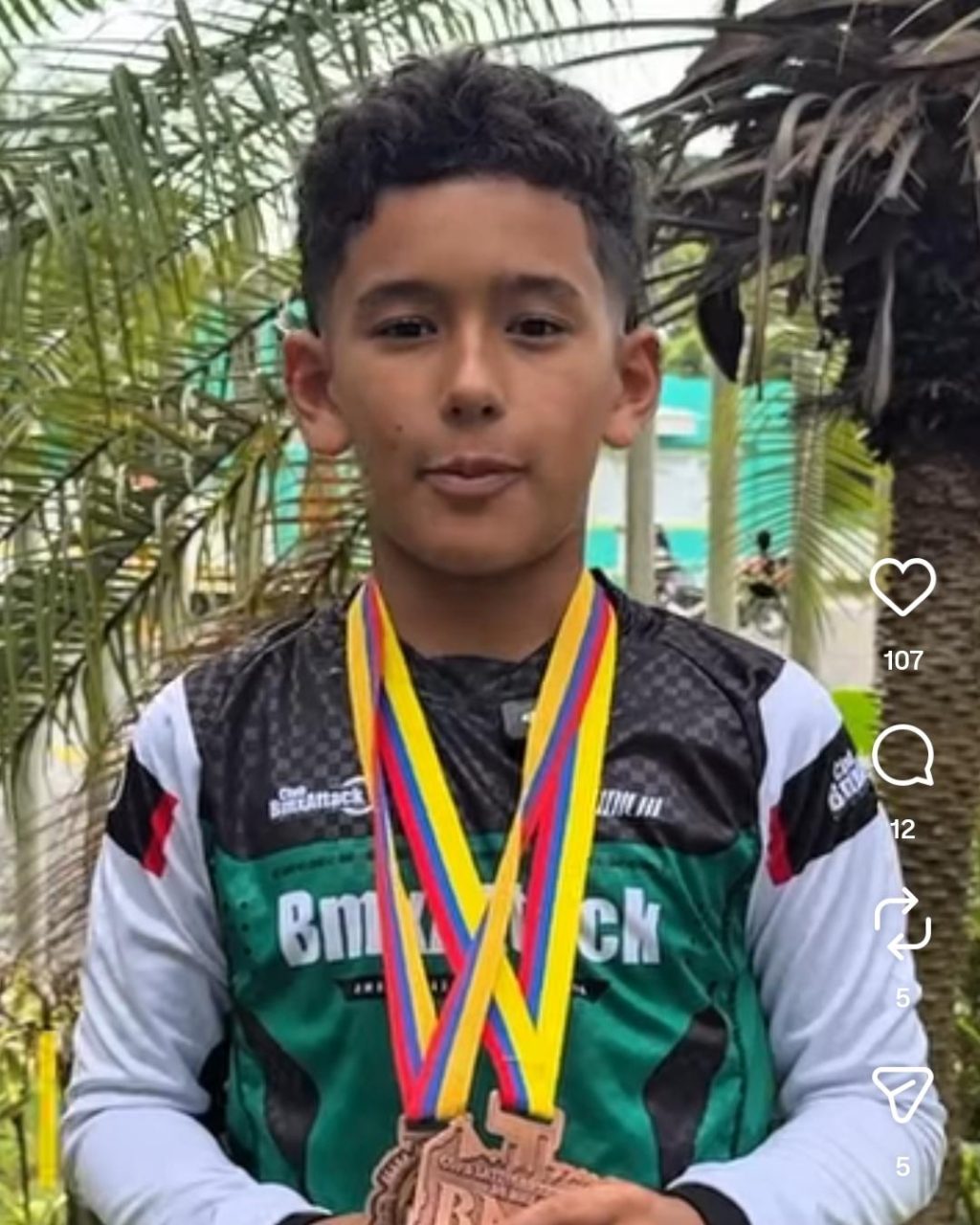Liam Arias destaca en BMX continental