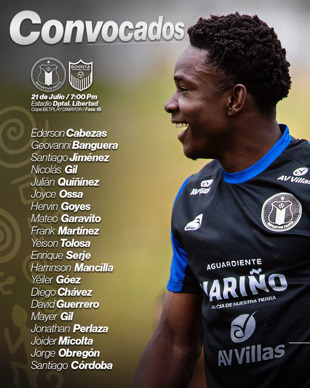 Oficial: Deportivo Pasto dio a conocer los convocados para el partido ante Bogotá FC