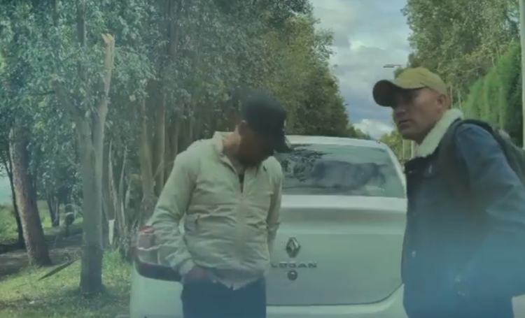 Cámaras de seguridad de un Tesla graban un intento de hurto