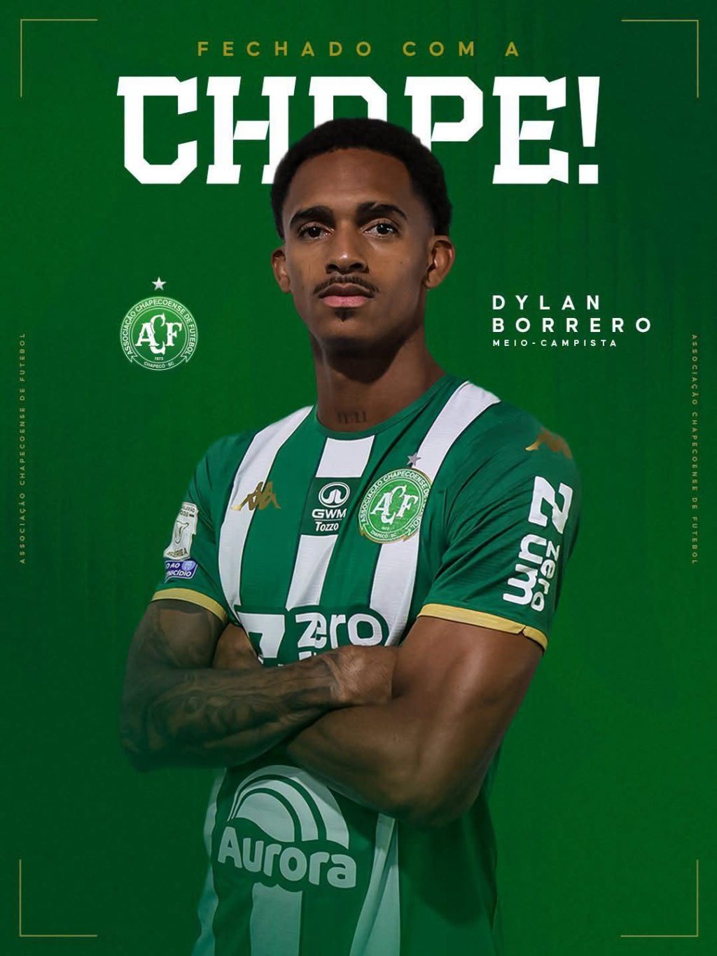 Oficial: Dylan Borrero nuevo jugador de Chapecoense de Brasil