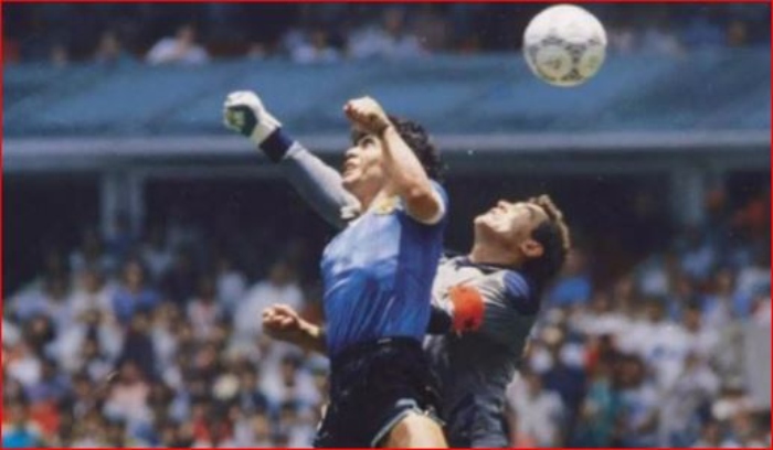 Maradona- Argentina- Inglaterra- Mundial de 1986- venta- Mano de Dios- Heritage Auctions-