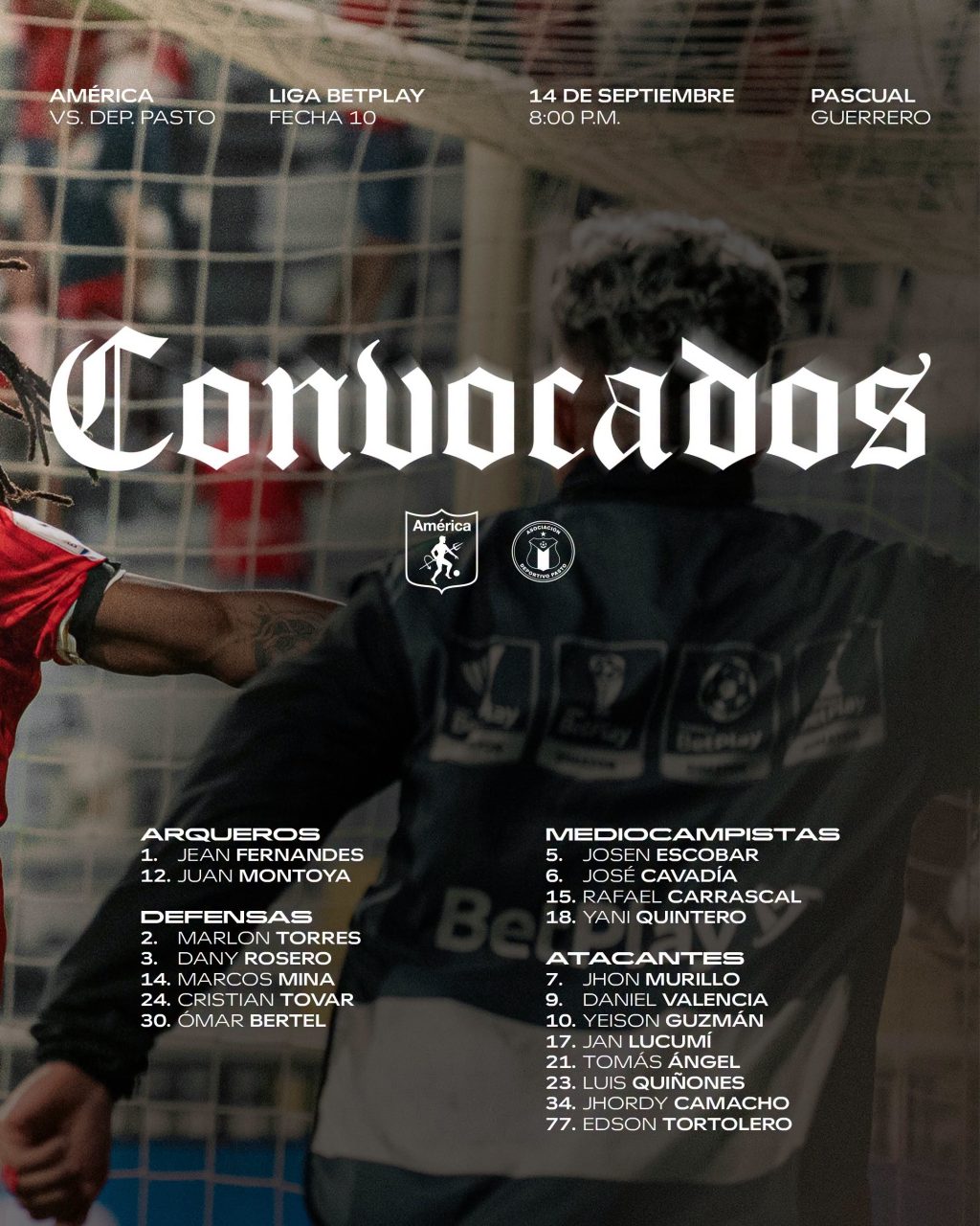 CONVOCADOS AMERICA