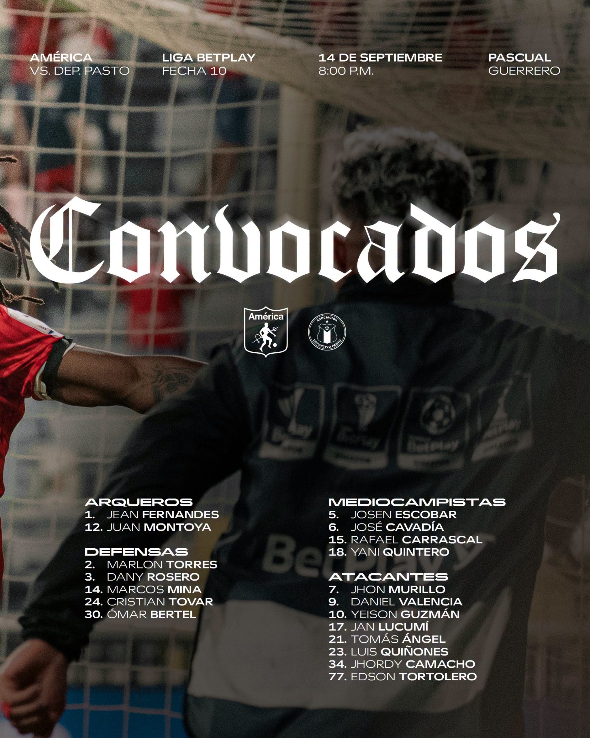 CONVOCADOS AMERICA