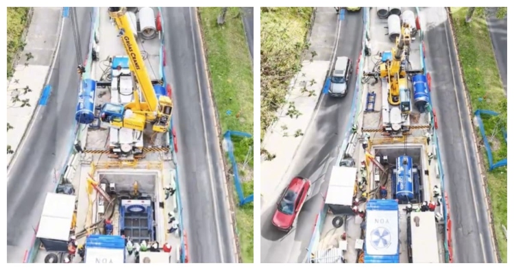 La tuneladora Carmen llega al Corredor Carrera Séptima e inicia el desmonte del puente en la calle 1