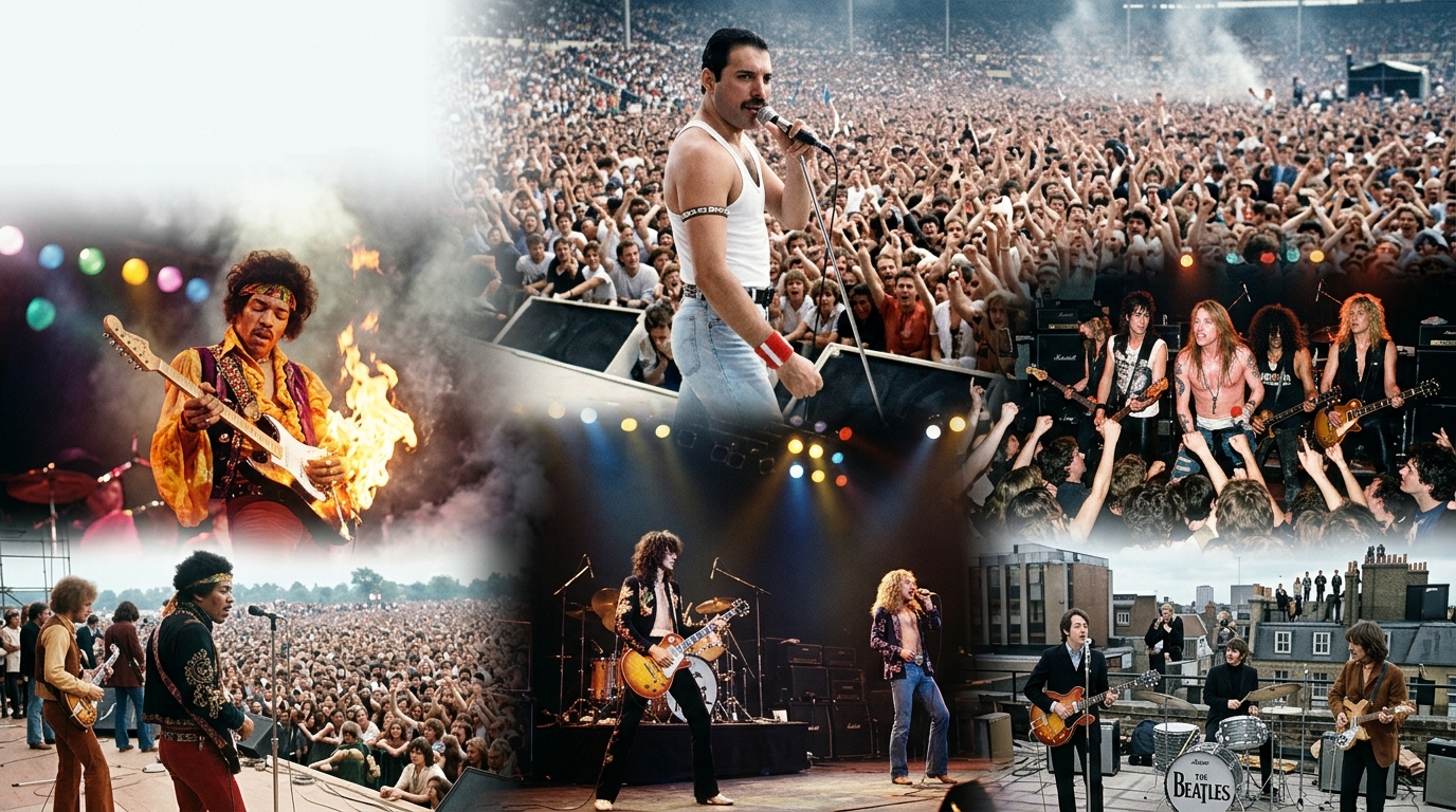 mejores conciertos de la historia del rock